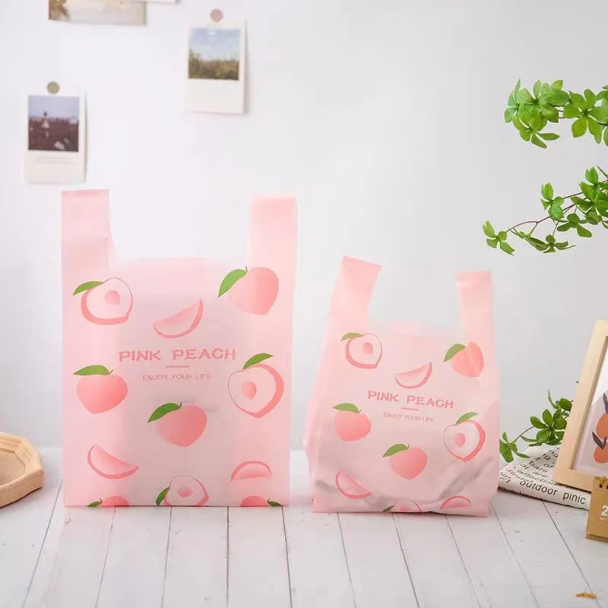 Event Party Shop - 50 Buah Tas Plastik Pola Buah
