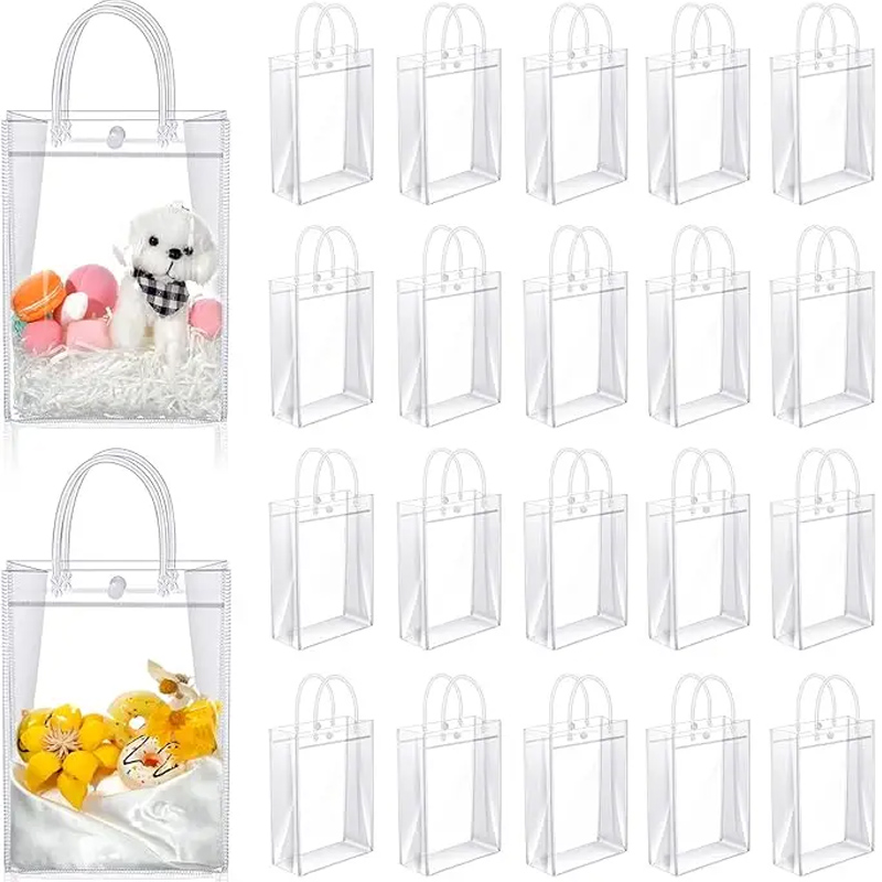 Event Party Shop - Tas hadiah PVC bening dengan pegangan