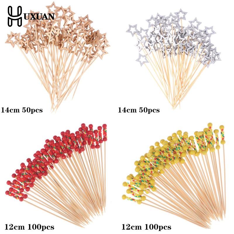 Centerpiece Stick - 100 buah bintang tusuk sate bambu