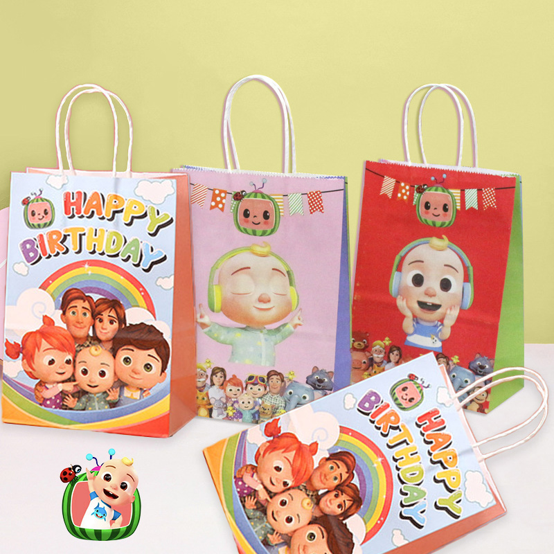 Event Supplies - Set Tas Hadiah Pesta Cocomelon Perlengkapan