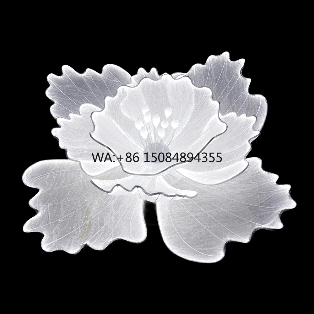 Event & Party Supply Photos - Stand Backdrop Bunga Putih Raksasa LED
