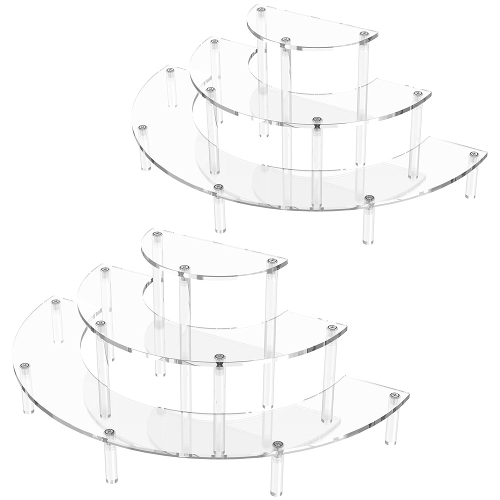 Cupcake Stand Tier - 1/2 paket Rak Pajangan Akrilik 3