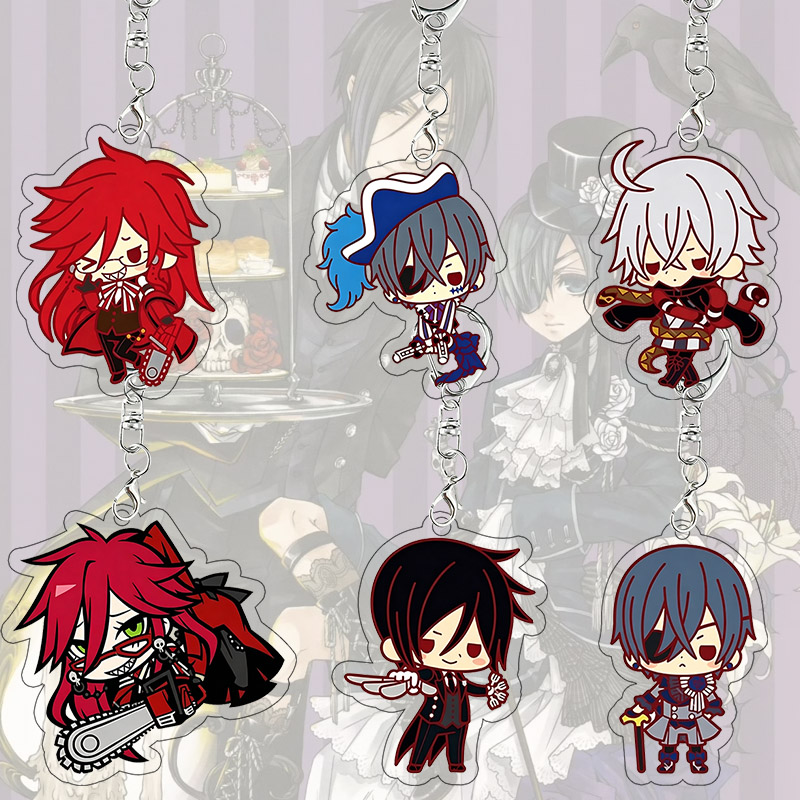 Event Supplies - Gantungan Kunci Akrilik Black Butler Grell