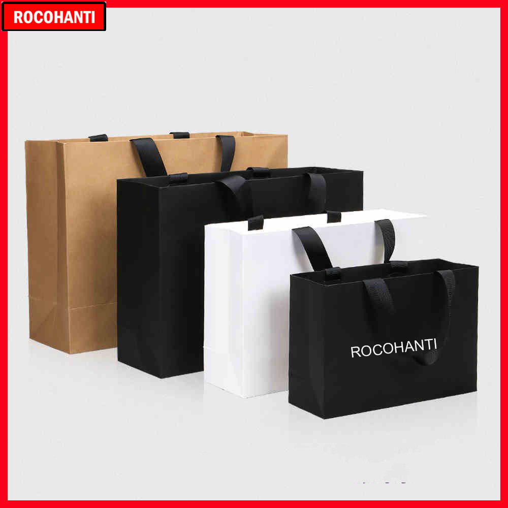 Event Party Shop - 50 Buah Tas Belanja Kertas Logo