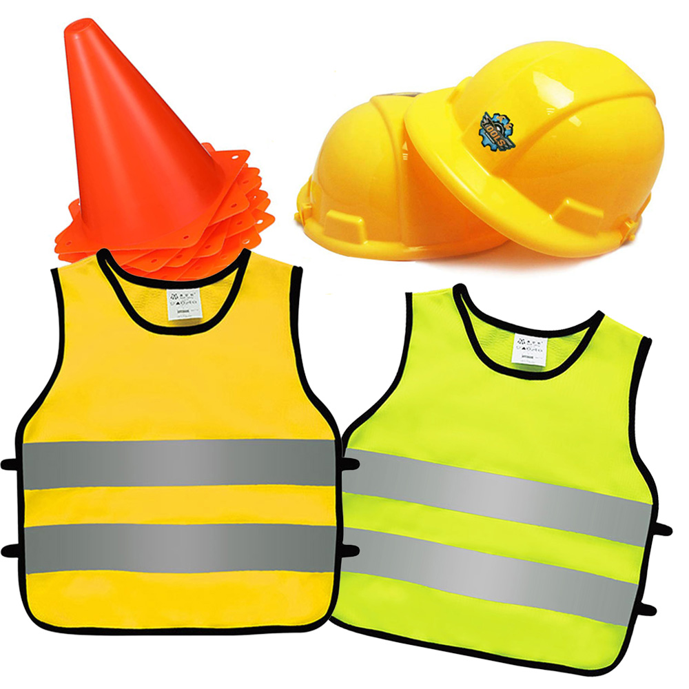 Party Hat Cone - Perlengkapan gaun konstruksi kostum pekerja konstruksi