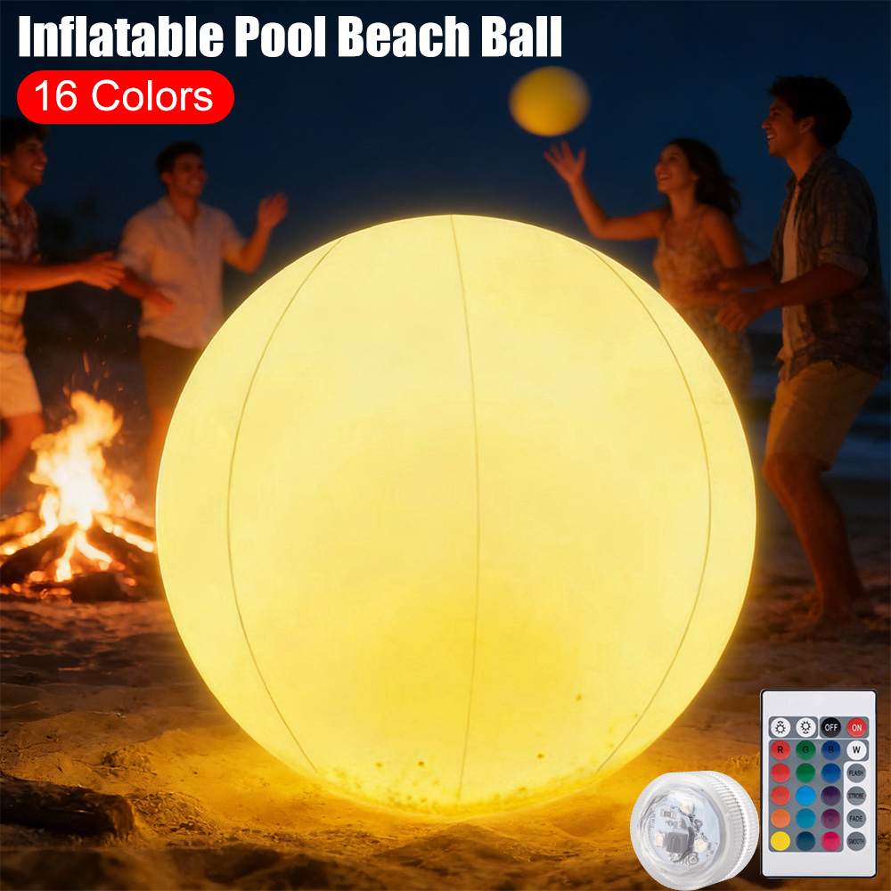 Led Balloon Light - Bola Pantai Kolam Renang Tiup LED
