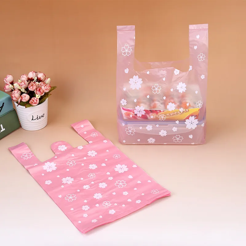 Event Party Shop - 100 buah/tas tas rompi Sakura merah