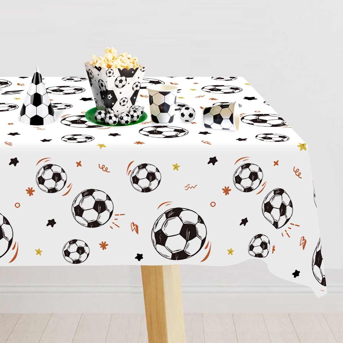 Table Cloth Disposable - Taplak Meja Sekali Pakai Tema Sepak