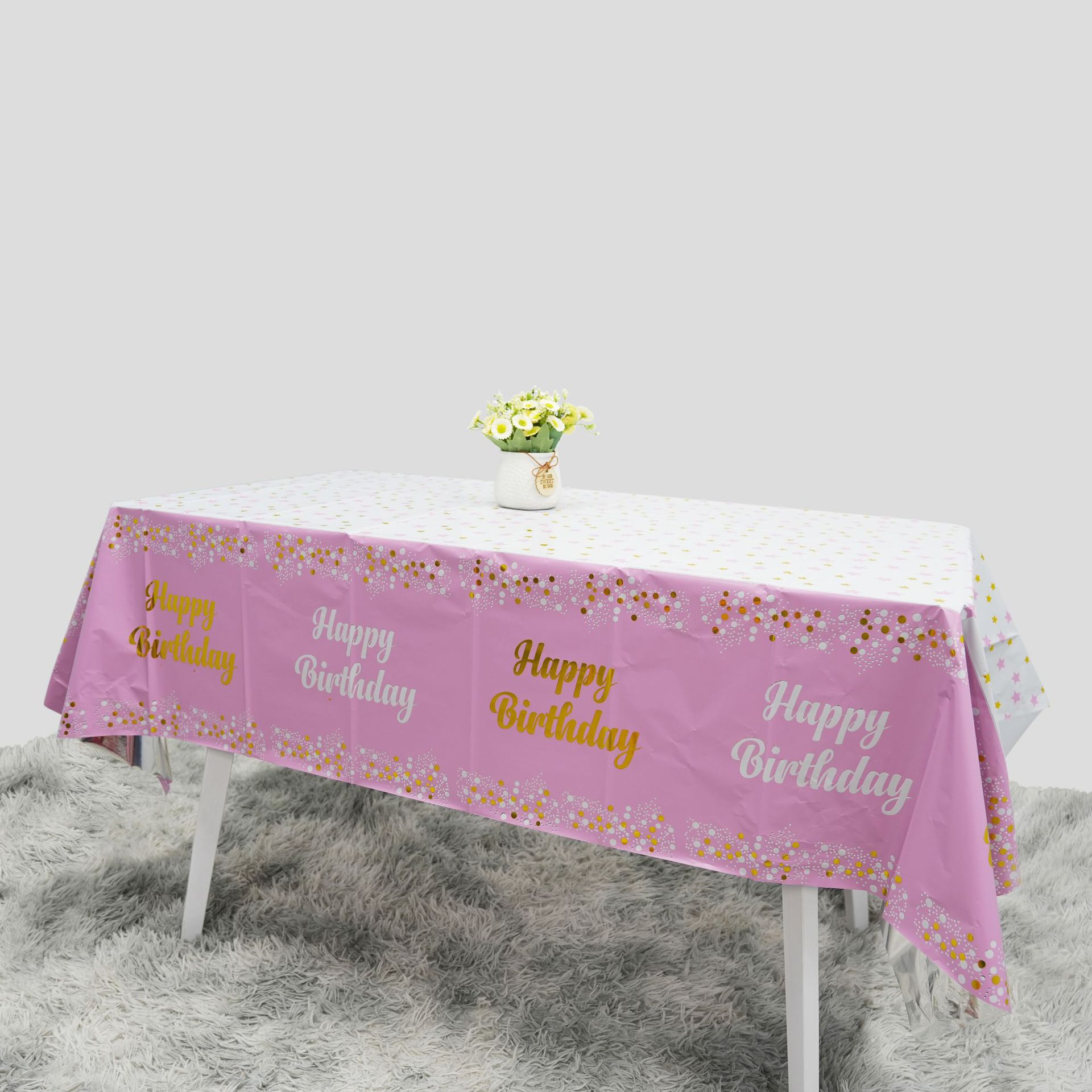 Table Cloth Disposable - Taplak Meja Sekali Pakai Motif Bintang