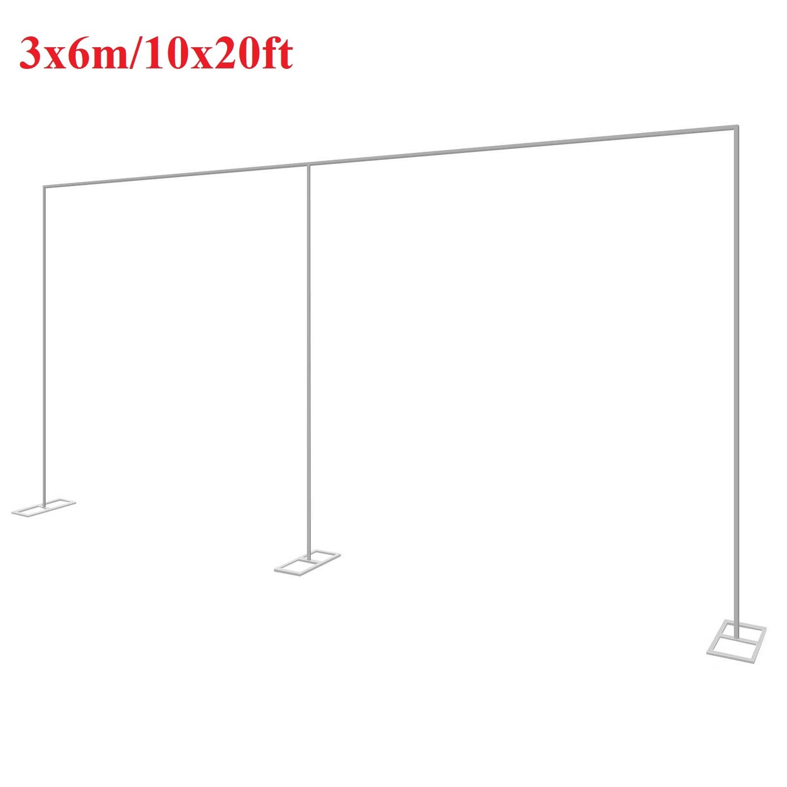 Balloon Arch Kit - 3x6M/10x20ft Logam Pernikahan Lengkungan Berdiri Tugas