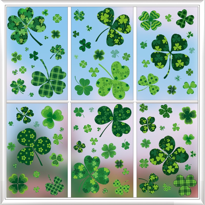 Party Event Supply Store - Stiker Daun Semanggi Hari St. Patrick