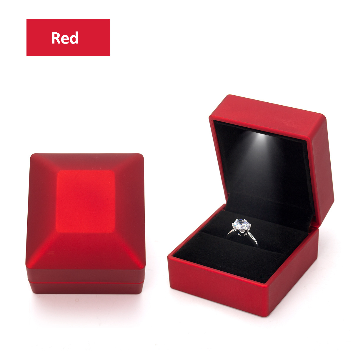 Event Z - Kotak Cincin LED Cahaya Proposal Pertunangan