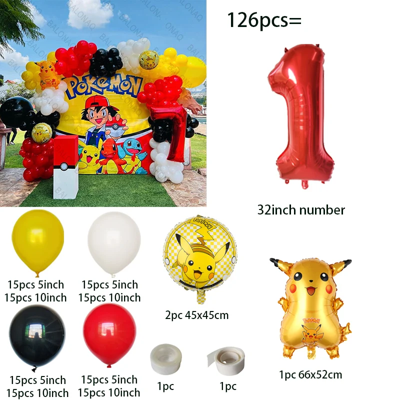 126pcs Set Balon Tema Kartun P - Balloon Arch Kit ulasan dan harga