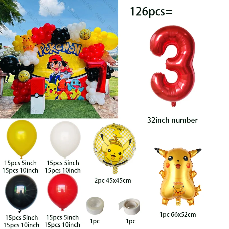 126pcs Set Balon Tema Kartun P - Balloon Arch Kit ulasan dan harga