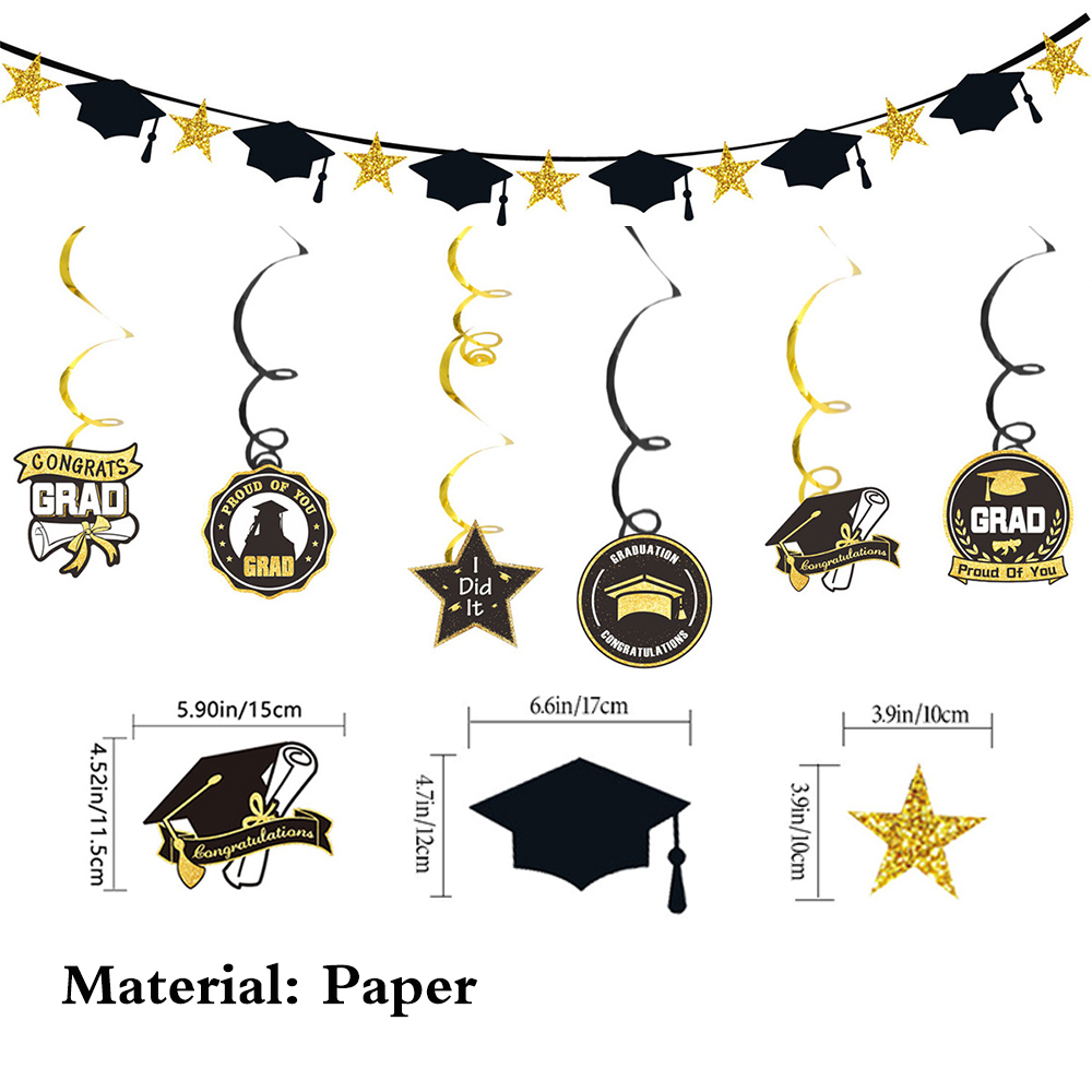 Set Dekorasi Pesta Wisuda Hita - Party Banner Gold ulasan dan harga