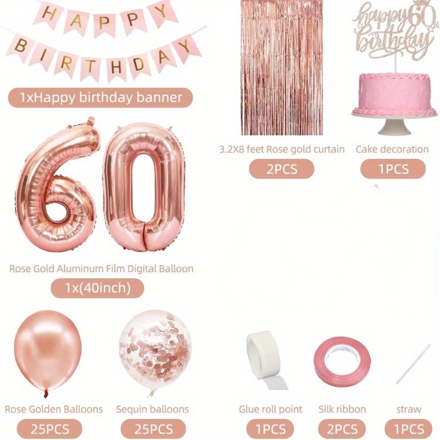 58Pc/Set Balon Foil Angka 40 I - Party Banner Gold ulasan dan harga
