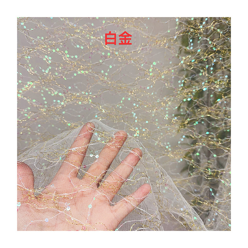Bahan Gaun Pesta Malam Tulle P - Glitter Tablecloth ulasan dan harga