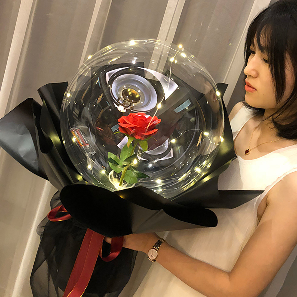 Balon Mawar Hari Valentine Bob - Led Balloon Light ulasan dan harga