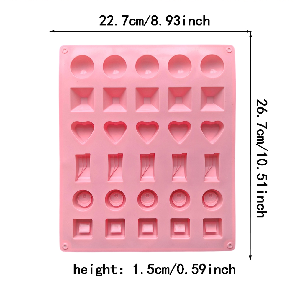 30 lubang 6 set cetakan siliko - Cupcake Stand Tier ulasan dan harga