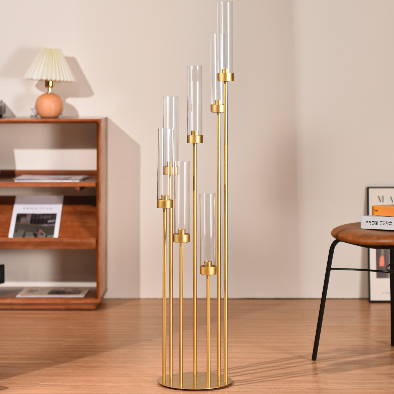4 Set Lilin Lantai Emas 7 Leng - Centerpiece Stick ulasan dan harga