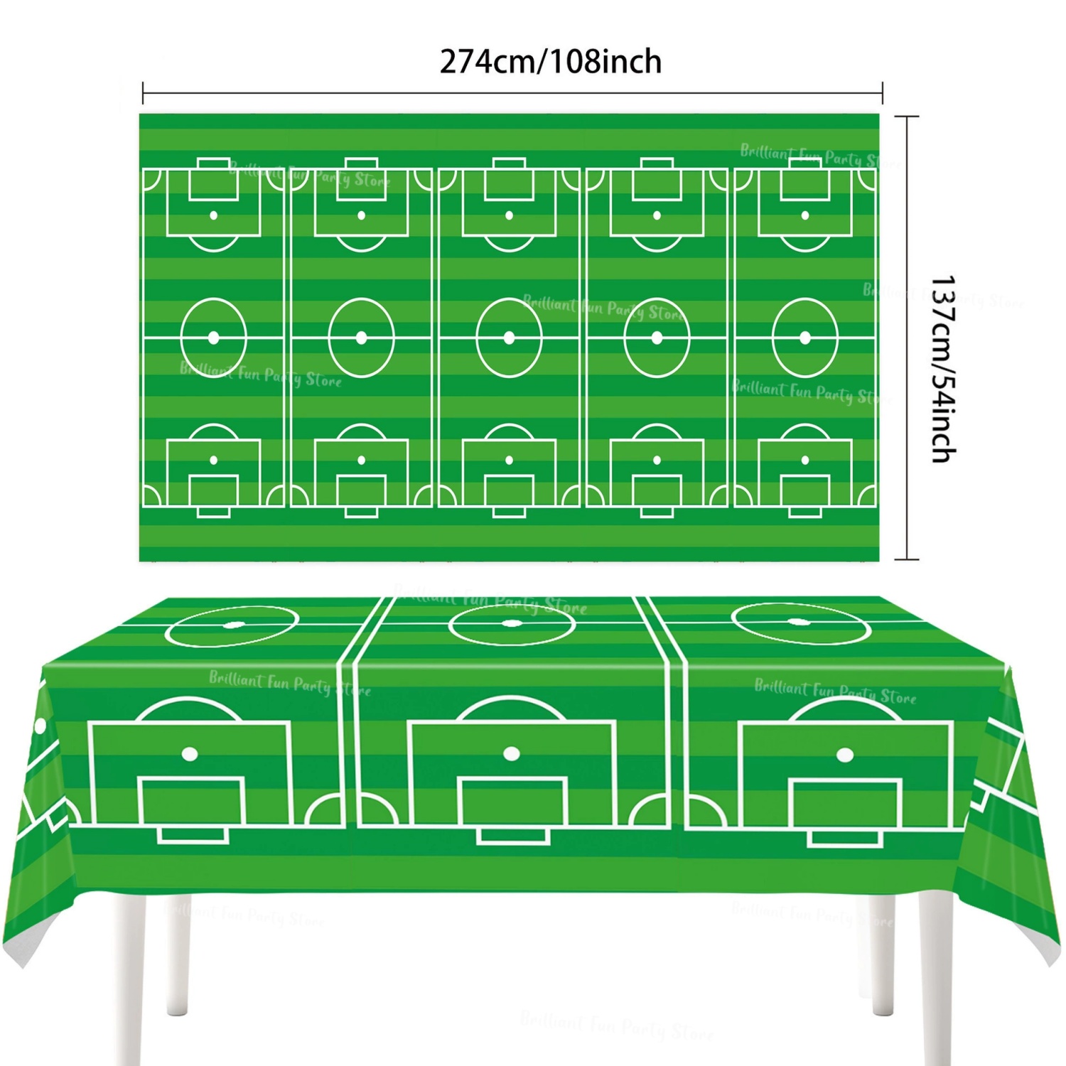 Taplak Meja Tema Sepak Bola Ba - Table Cloth Disposable ulasan dan harga