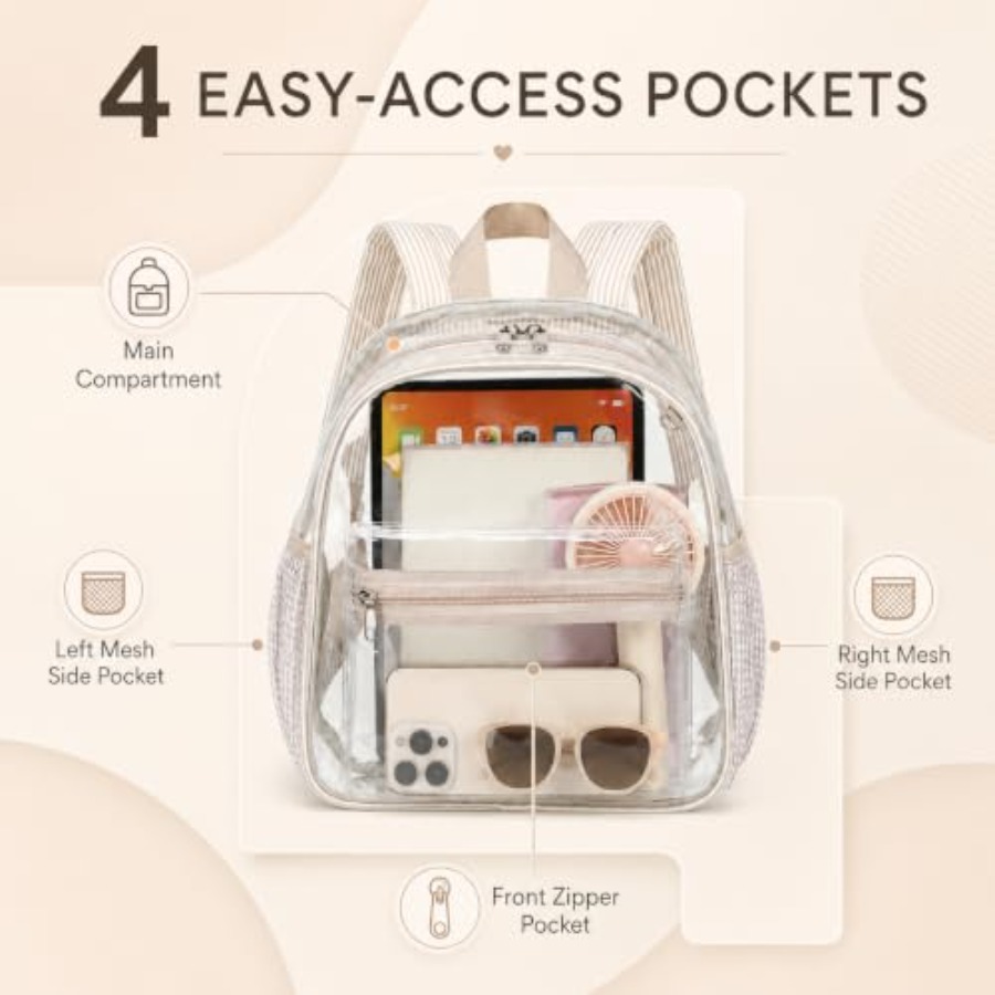 Tas Ransel Mini Transparan unt - Event & Party Supply Photos ulasan dan harga