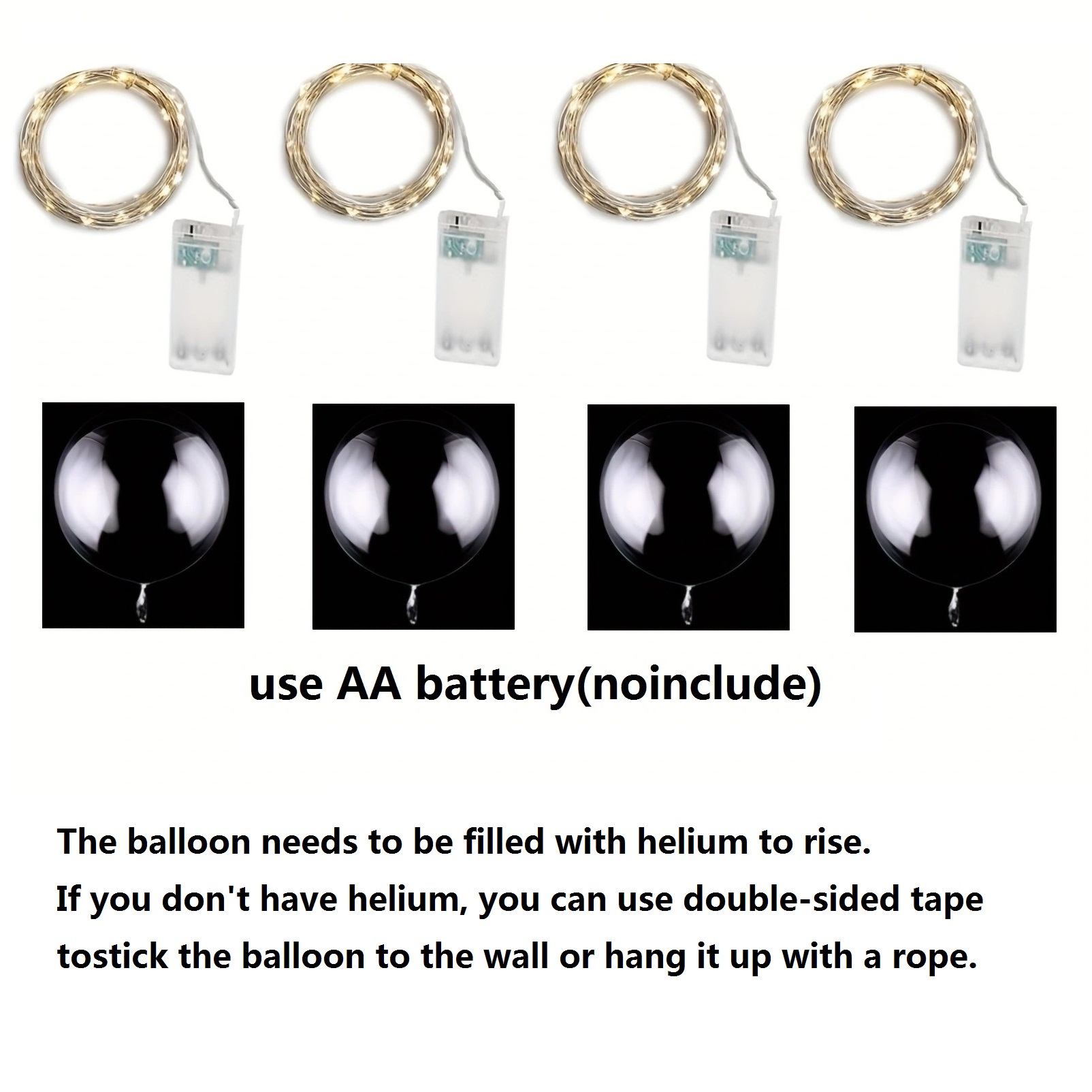 4 Buah Balon Led dengan Lampu  - Led Balloon Light ulasan dan harga