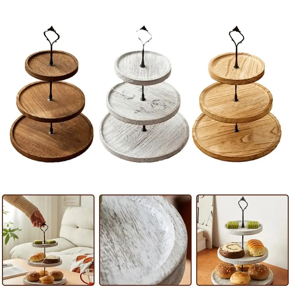 Tempat Kue Kayu 2/3 Tingkat De - Cupcake Stand Tier ulasan dan harga