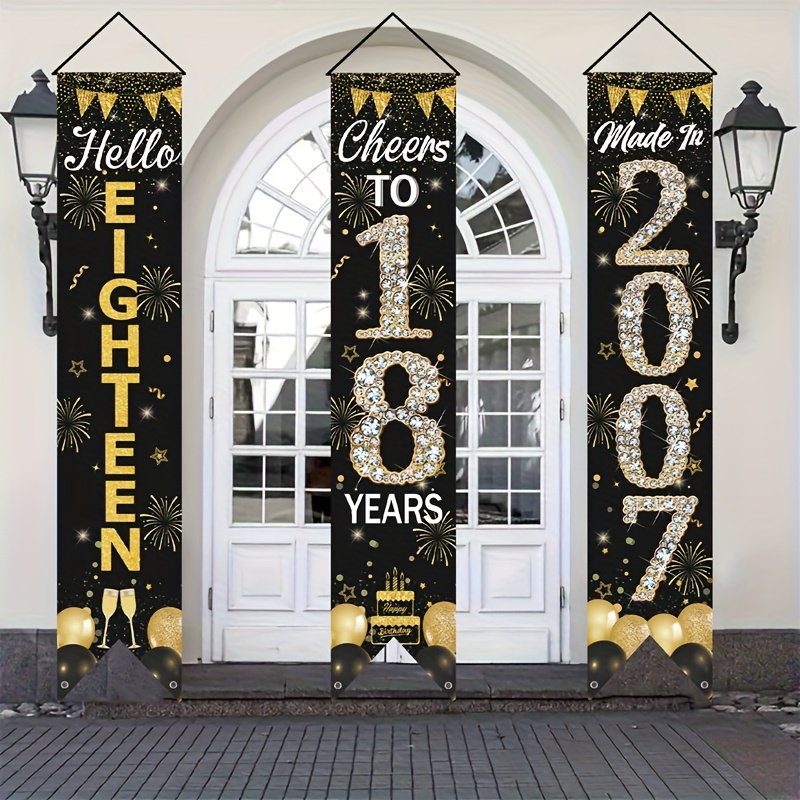 Set Spanduk Pintu Ulang Tahun  - Party Banner Gold ulasan dan harga
