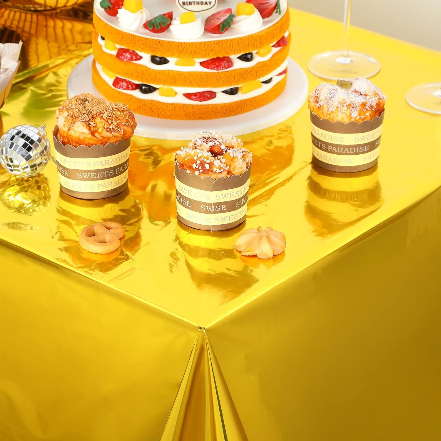 Taplak meja sekali pakai perak - Table Cloth Disposable ulasan dan harga