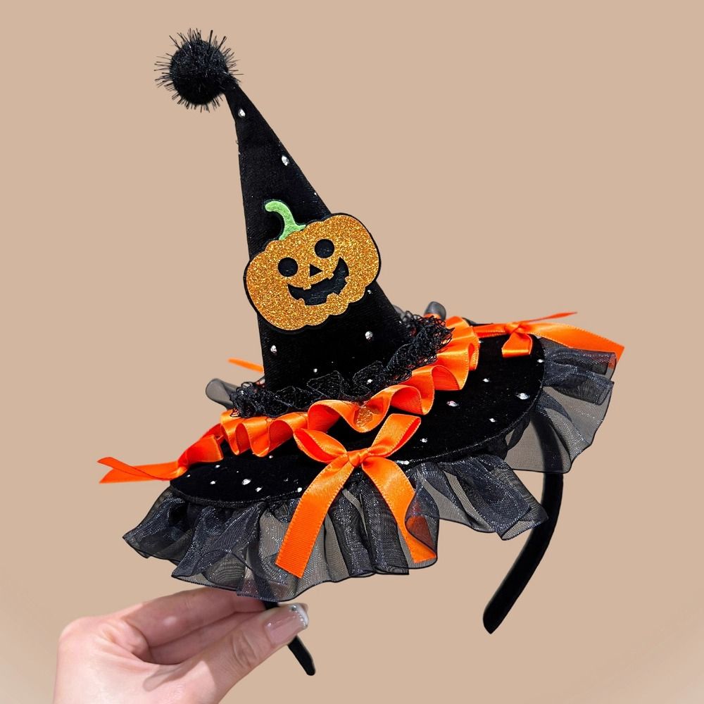 Topi Penyihir Halloween Motif  - Party Hat Cone ulasan dan harga