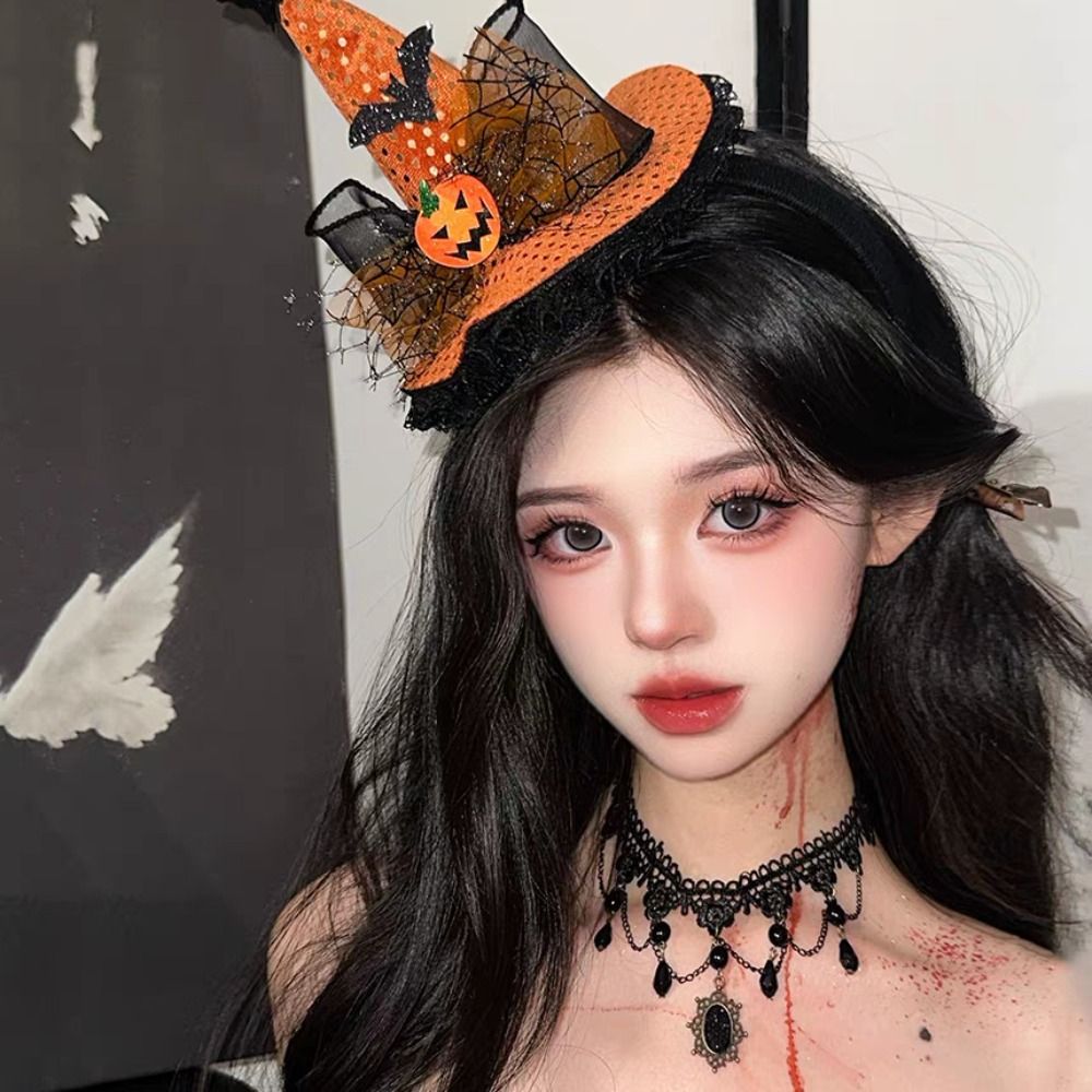 Topi Penyihir Halloween Motif  - Party Hat Cone ulasan dan harga