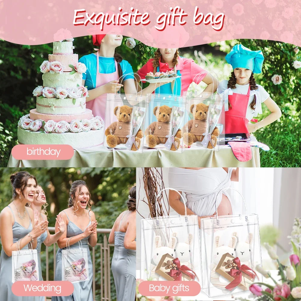 Tas hadiah PVC bening dengan p - Event Party Shop ulasan dan harga