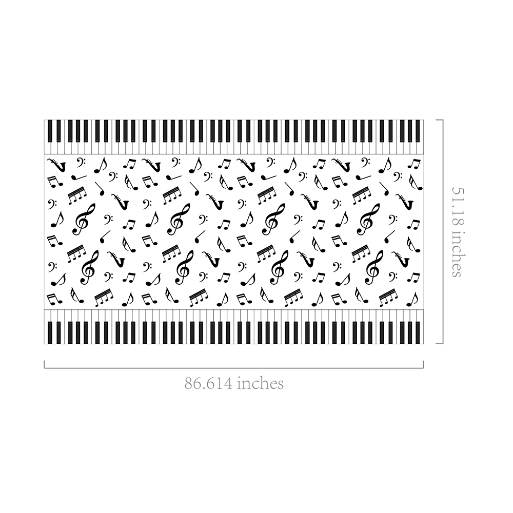 1 Buah Taplak Meja Not Musik M - Table Cloth Disposable ulasan dan harga