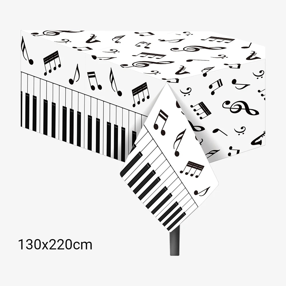 1 Buah Taplak Meja Not Musik M - Table Cloth Disposable ulasan dan harga
