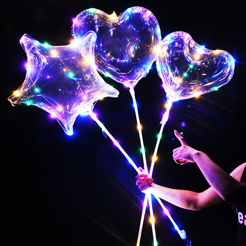 1 Set Balon LED Transparan Bob - Led Balloon Light ulasan dan harga