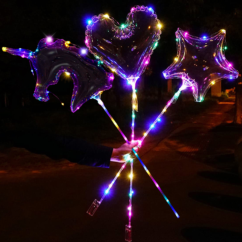 1 Set Balon LED Transparan Bob - Led Balloon Light ulasan dan harga