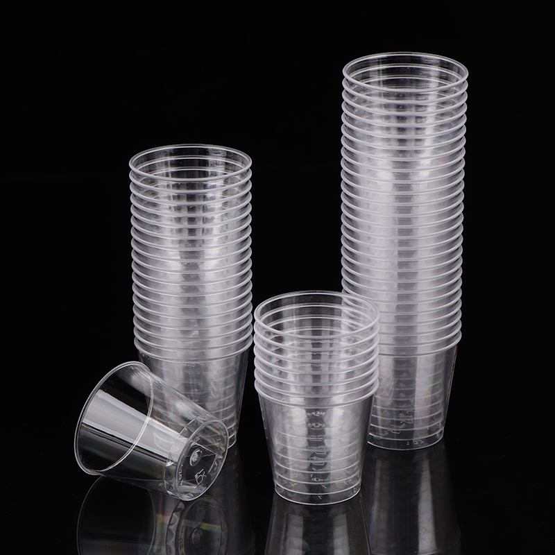 50 Buah/Set Cangkir Sekali Pak - Plastic Cup 50Pcs ulasan dan harga