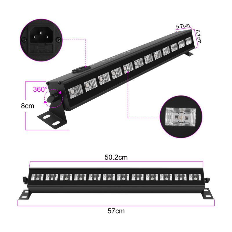 Lampu cuci UV Remote control l - Event Party Dj ulasan dan harga