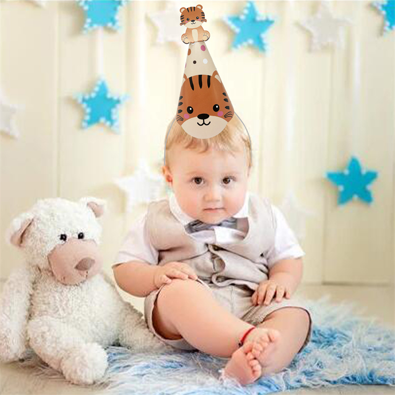 6 Buah Topi Kertas Hewan Hutan - Party Hat Cone ulasan dan harga