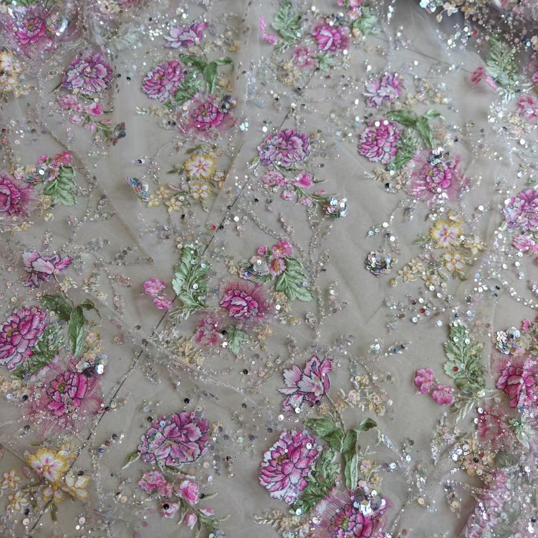 Kain Renda Manik-manik Mewah L - Glitter Tablecloth ulasan dan harga