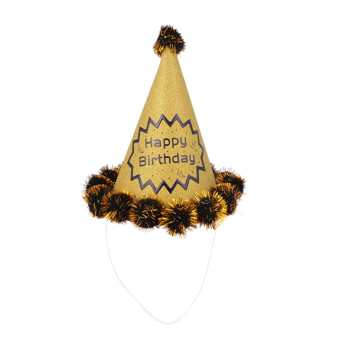 4 buah topi ulang tahun berkil - Party Hat Cone ulasan dan harga