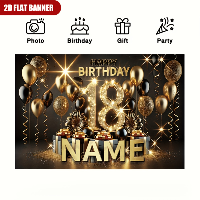 1pc Dekorasi Spanduk Pesta Ula - Party Banner Gold ulasan dan harga
