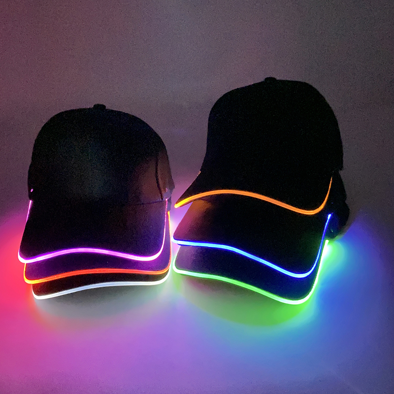 Topi bisbol menyala trendi LED - Event Party Dj ulasan dan harga