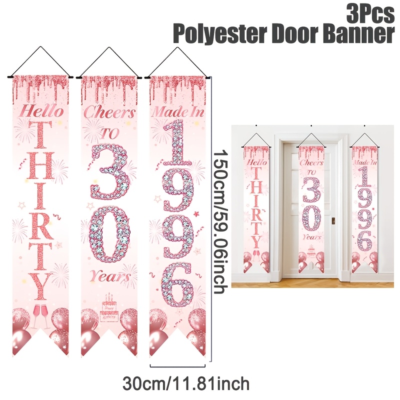 Set Spanduk Pintu Ulang Tahun  - Party Banner Gold ulasan dan harga