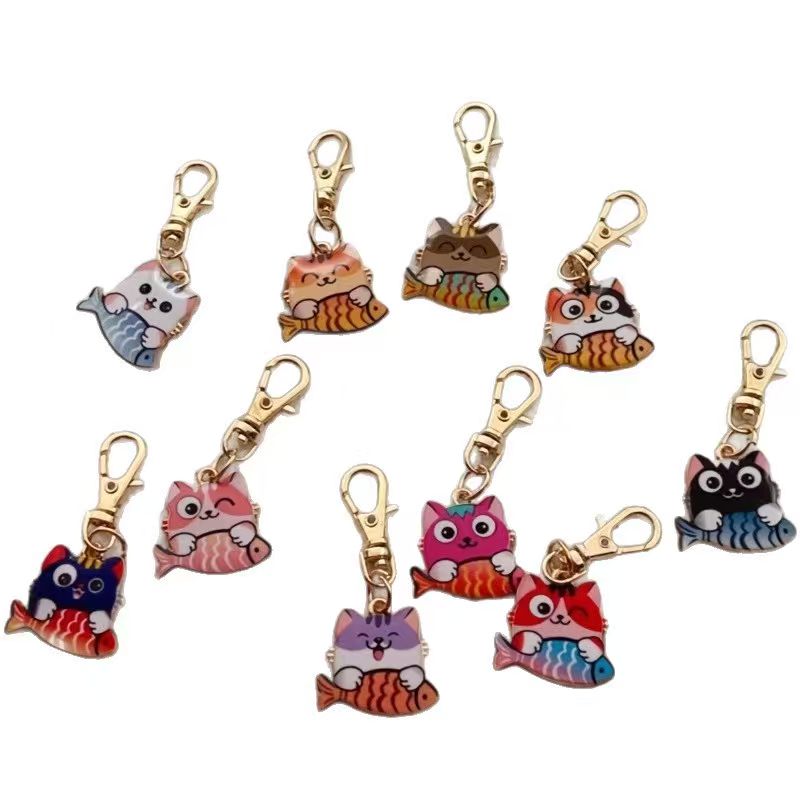 10 buah gantungan kunci kucing - Event Party ulasan dan harga