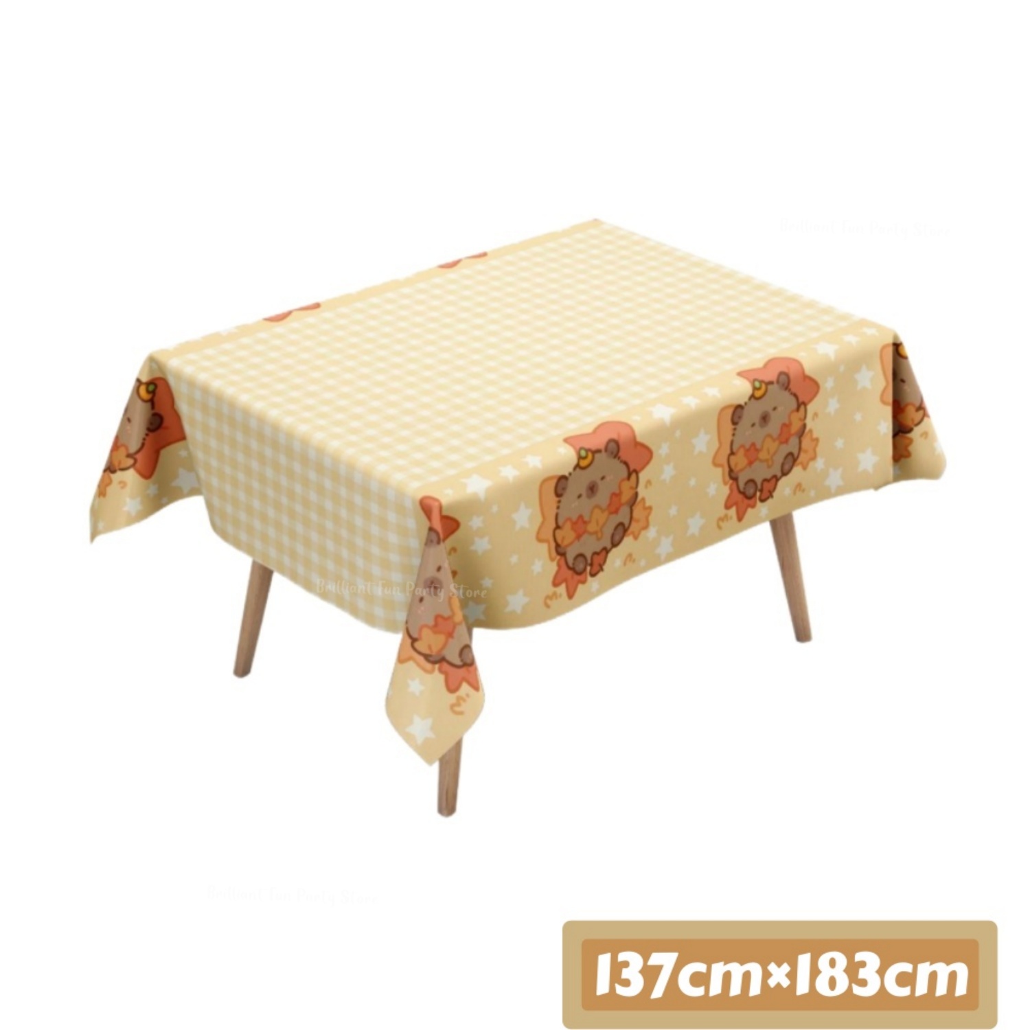 Taplak Meja Kapibara Lucu untu - Table Cloth Disposable ulasan dan harga