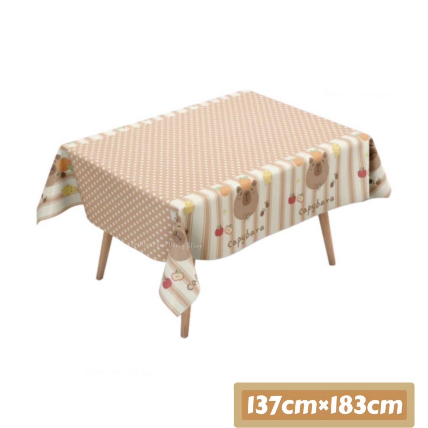 Taplak Meja Kapibara Lucu untu - Table Cloth Disposable ulasan dan harga